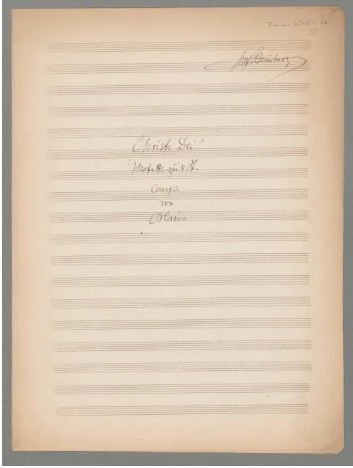 First page of Anna, mihi dilecta