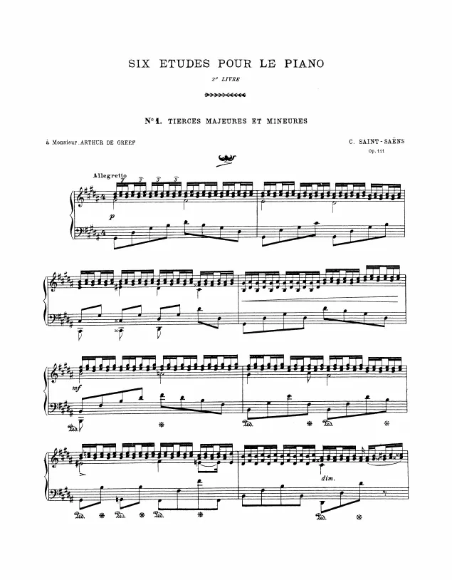 First page of 6 Etudes
