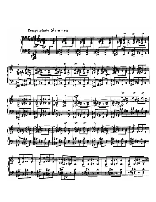 First page of Allegro barbaro
