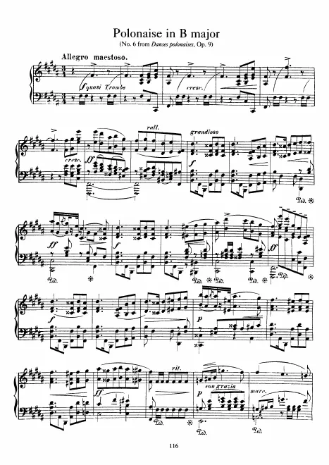 First page of Danses Polonaises