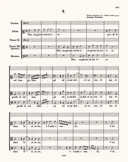 First page of Donna presso al cui