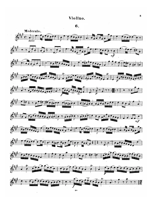 First page of Baryton Trio in A major