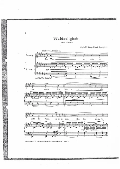 First page of 2 Gedichte