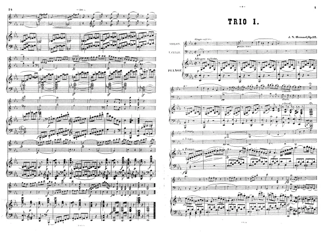 First page of Piano Trio