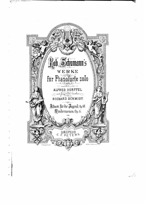 First page of Robert Schumann's Werke für Pianoforte solo