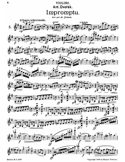 First page of Impromptu