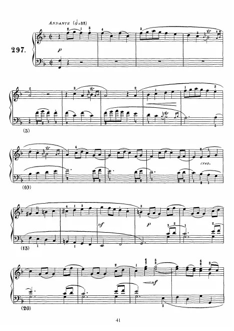 First page of Keyboard Sonata in F major