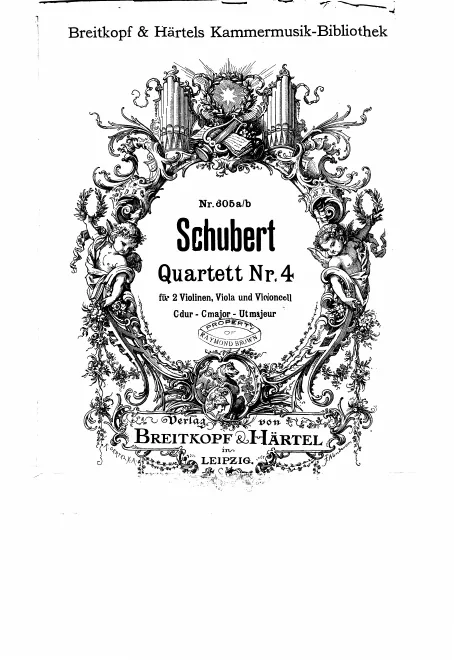 First page of String Quartet in C major