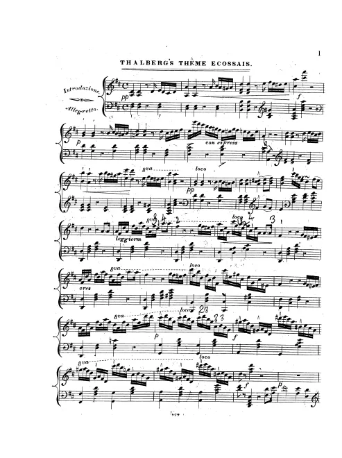 First page of Fantaisie et Variations sur un Thème écossais
