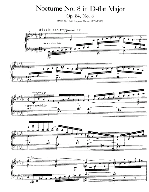 First page of Nocturne No.8