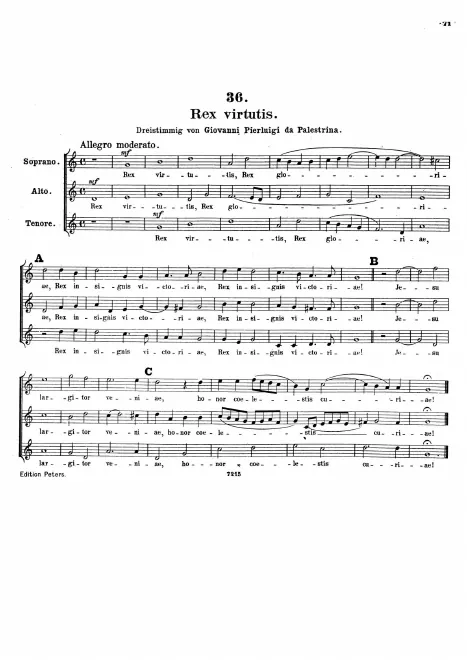 First page of Rex virtutis