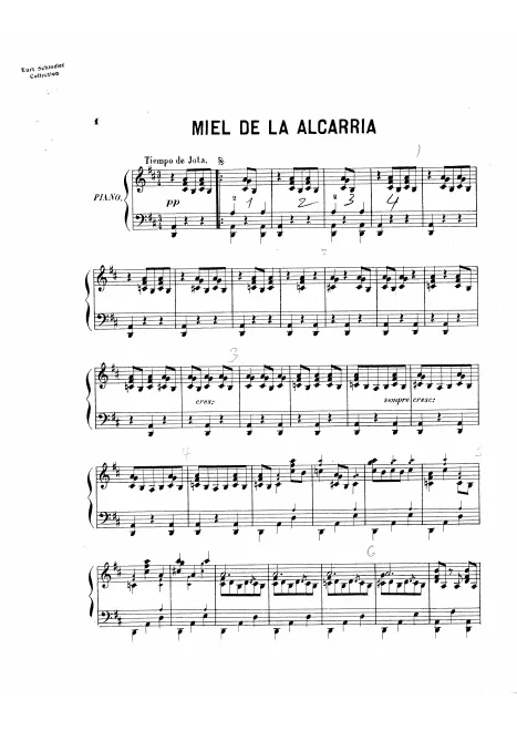 First page of Jota de Miel de la Alcarria