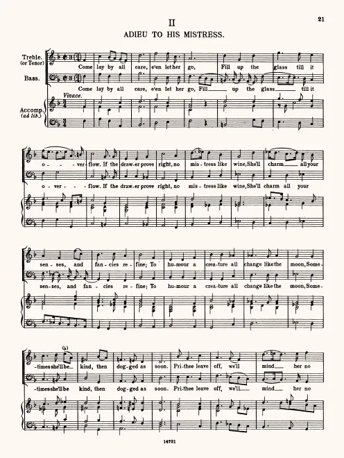 First page of Come, Lay by All Care