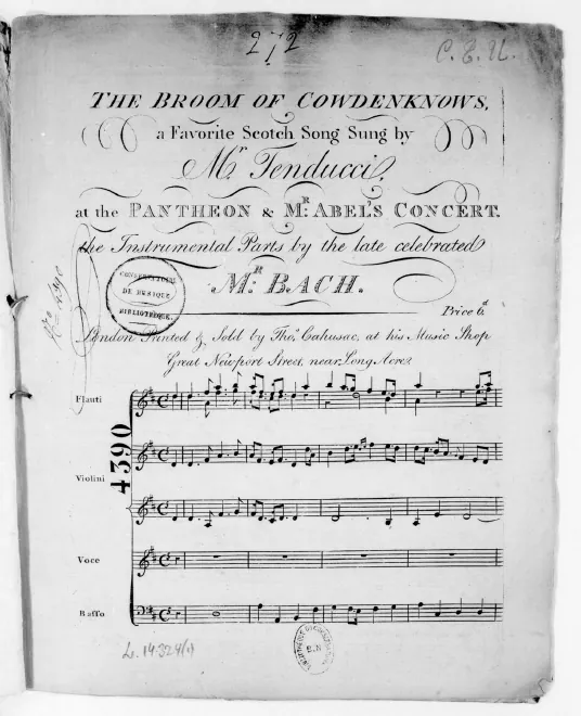 First page of The Broom of Cowdenknows
