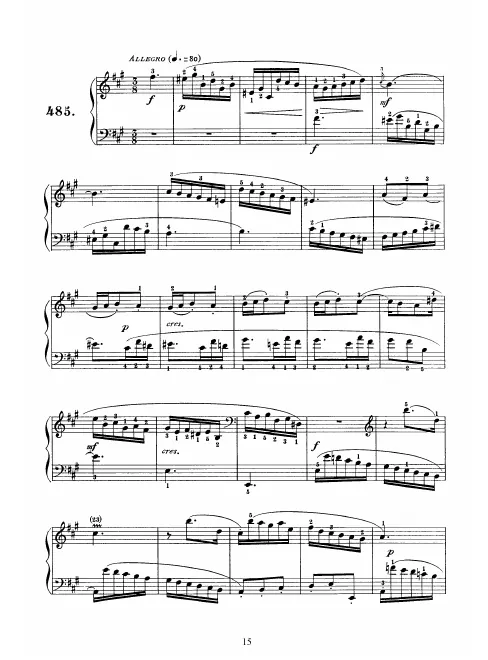First page of Keyboard Sonata in F-sharp minor