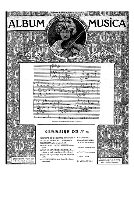 First page of Piano Sonata in C major, Reliquie