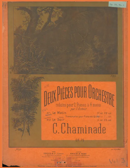 First page of 2 Pièces pour Orchestre