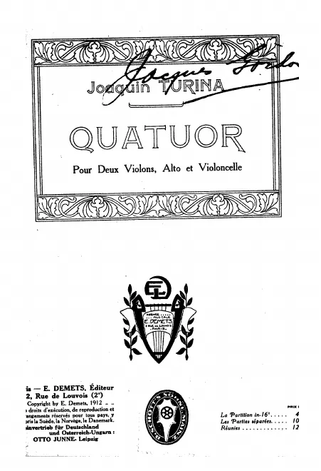First page of String Quartet