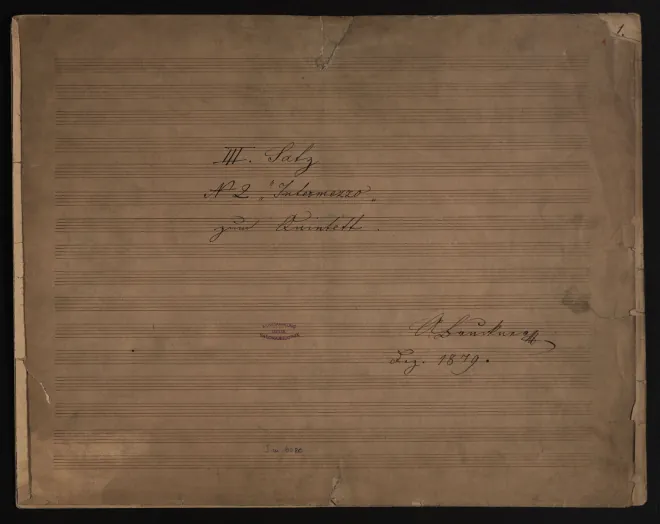 First page of Intermezzo