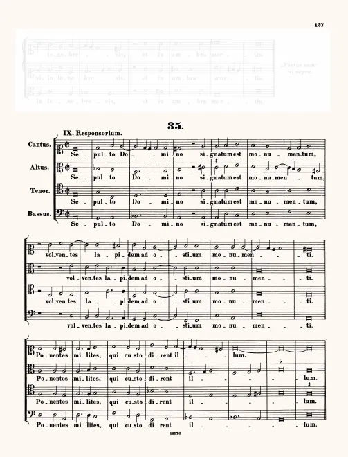 First page of Sepulto Domino