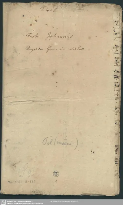 First page of Singet dem Herrn