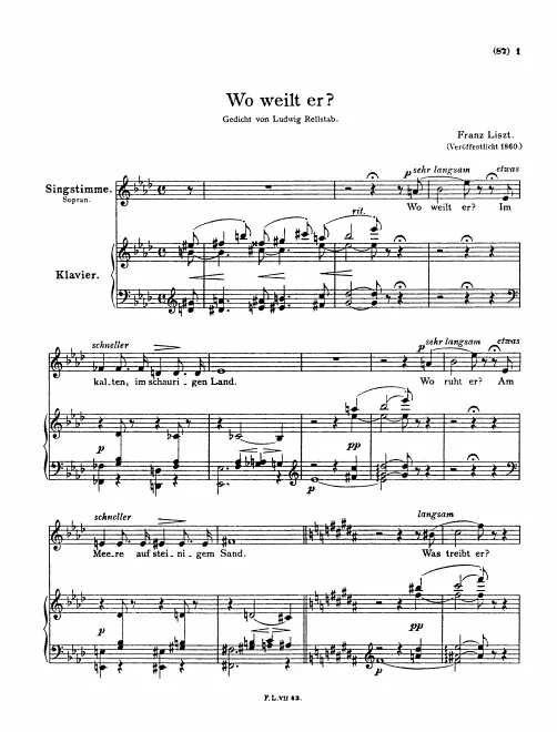 First page of Wo weilt er?