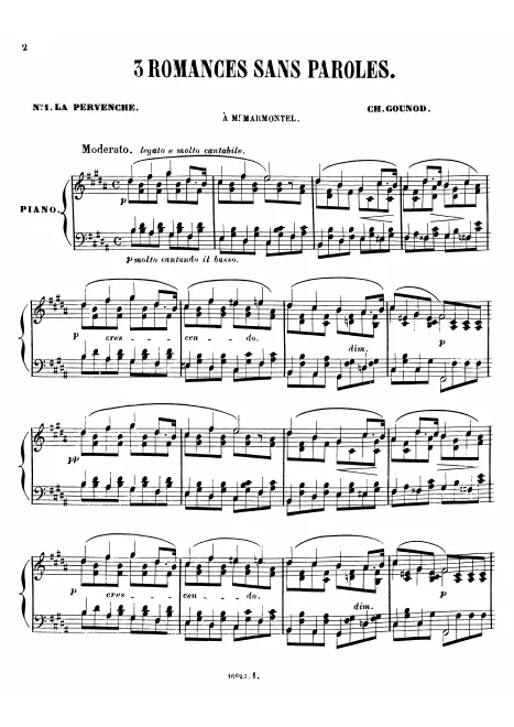 First page of La pervenche