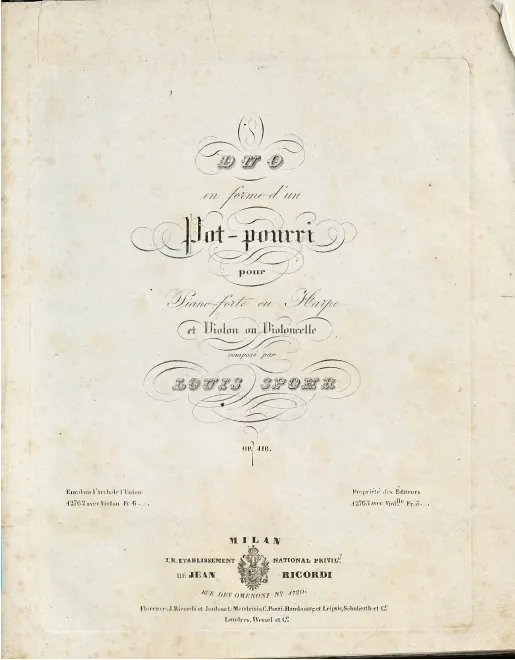 First page of Duo en forme d'un pot-pourri