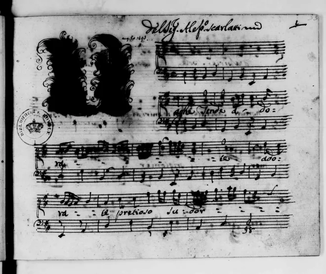 First page of Vaghe tende adorate