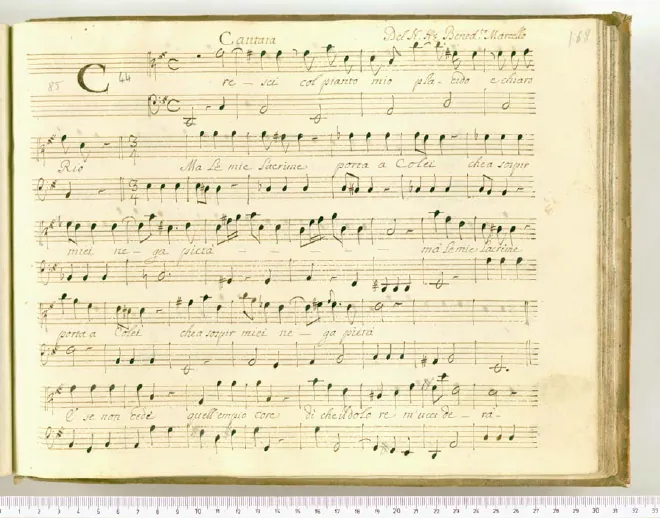 First page of Cresci col pianto mio