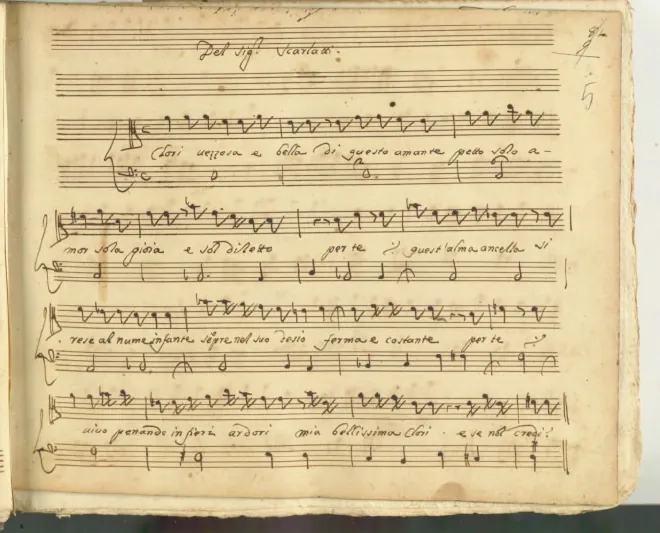 First page of Clori vezzosa e bella