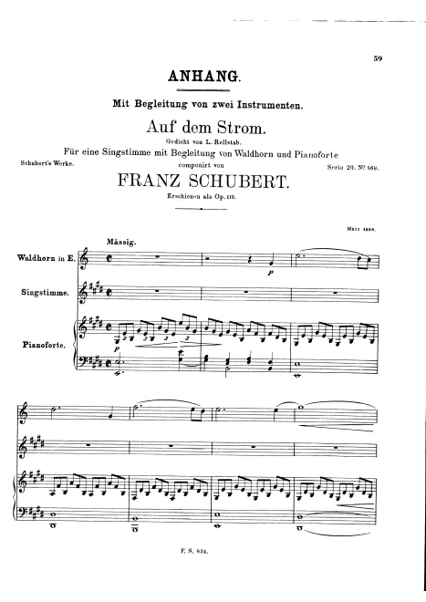 First page of Auf dem Strom