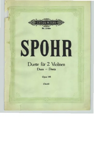 First page of Duet for 2 Violins
