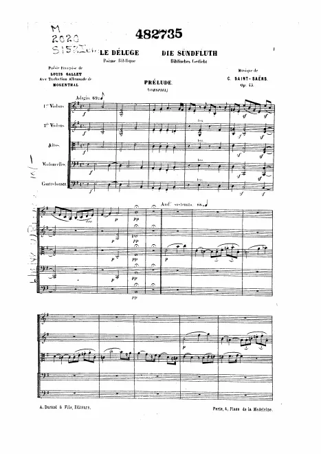First page of Le déluge
