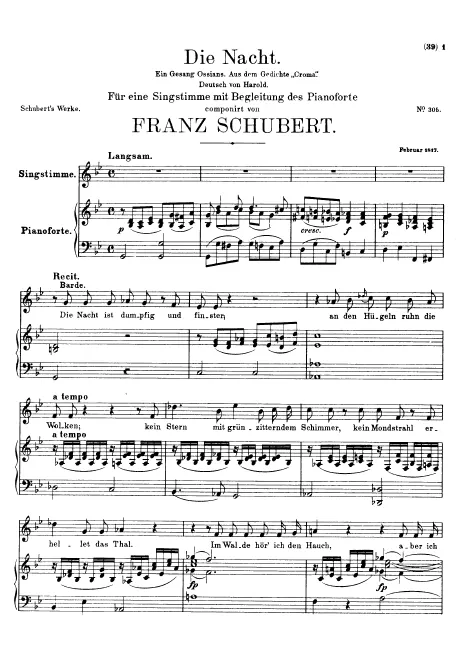 First page of Die Nacht