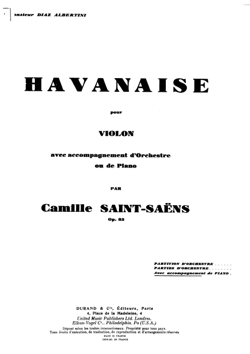 First page of Havanaise