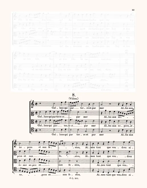 First page of Gallans qui par terre et par mer