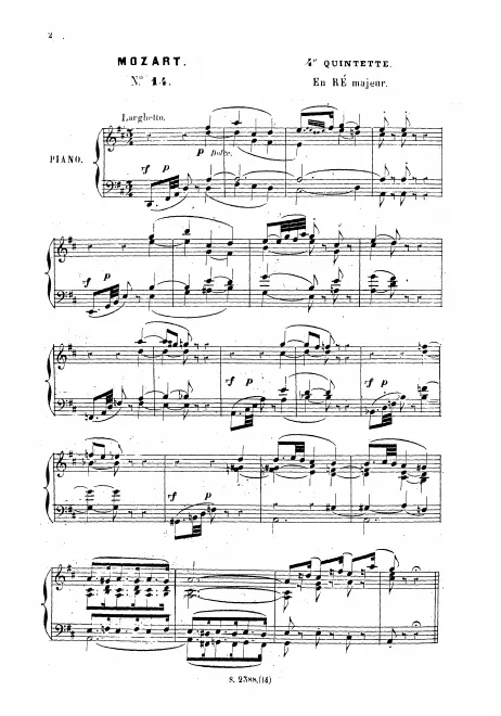 First page of String Quintet No.5