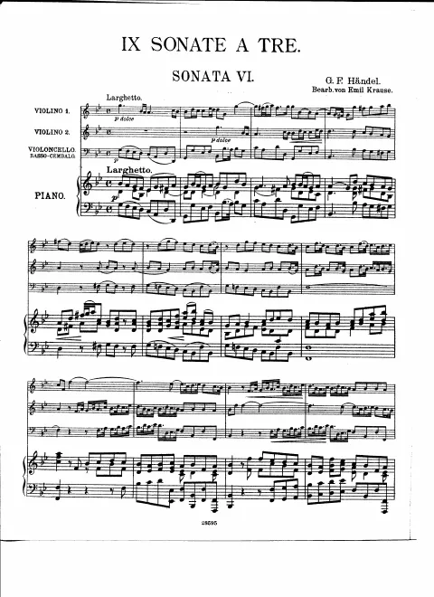 First page of Sonata