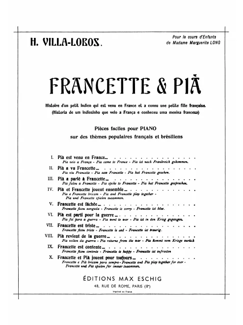 First page of Francette et Pià