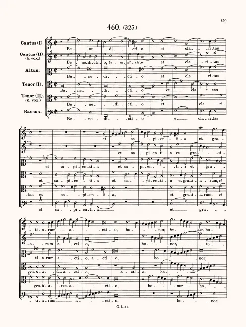 First page of Benedictio et claritas