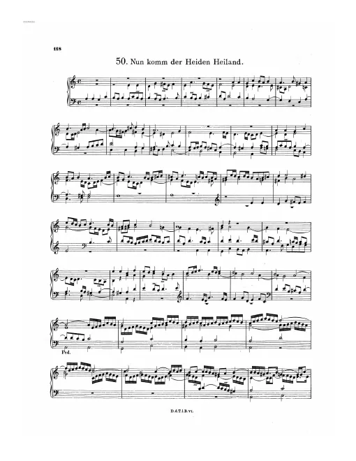 First page of Nun komm' der Heiden Heiland