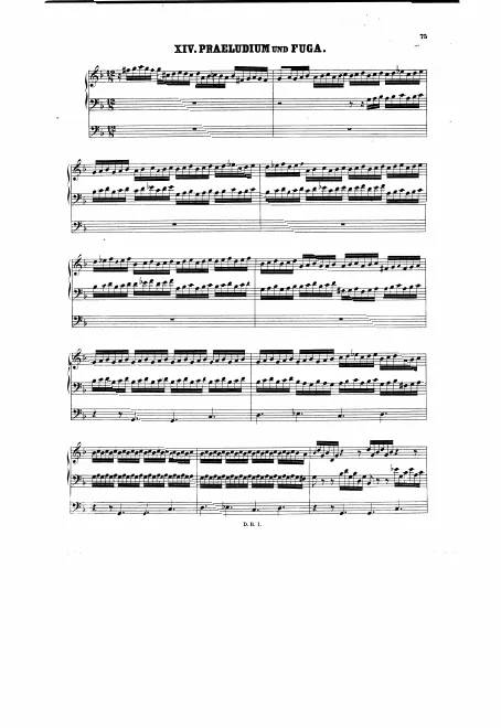 First page of Prelude in G minor
