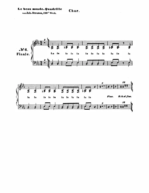 Chorus Score (ad lib.)