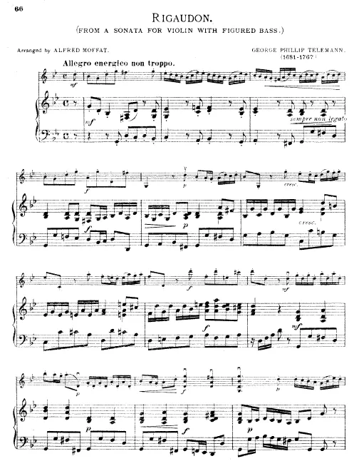 First page of Violin Sonata in G minor