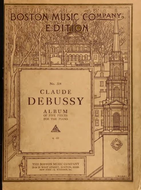 First page of Album of Five Pieces for the Piano