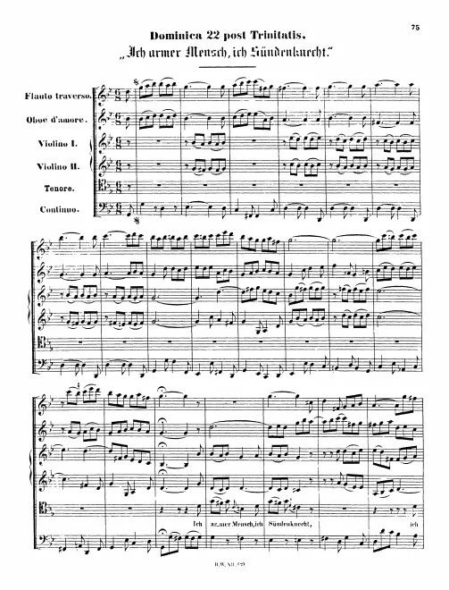 First page of Ich armer Mensch, ich Sündenknecht