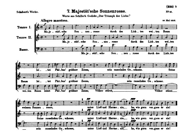 First page of Majestätsche Sonnenrosse