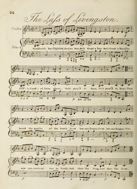 First page of The Lass of Livingston