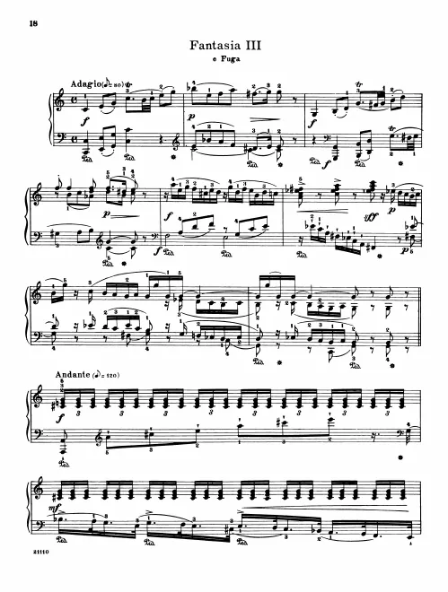 First page of Prelude and Fugue